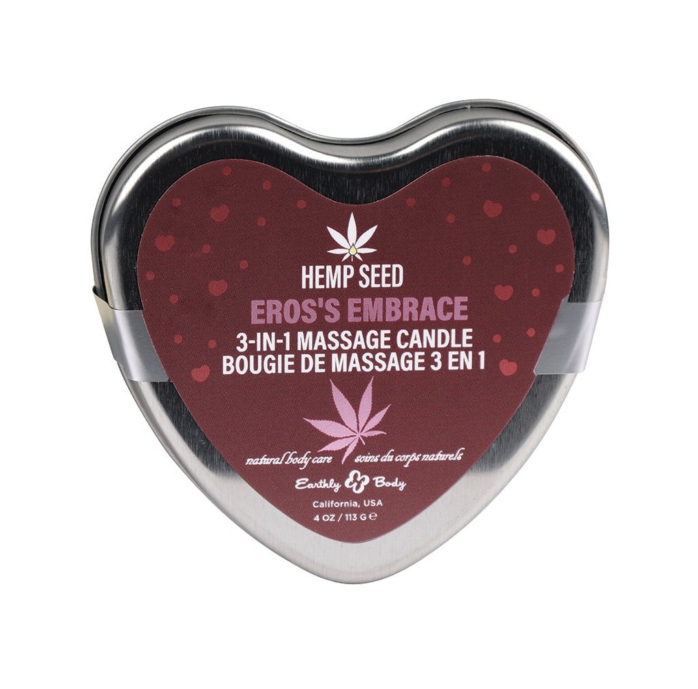 Earthly Body Hemp Seed 3n1 Valentines Day Candles-Ero's Embrace 4oz